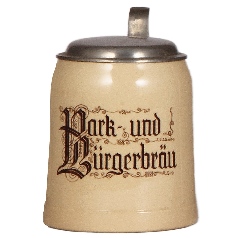 Mettlach stein, .5L, 1526, PUG, Park und Bürgerbräu. (1 of 3)