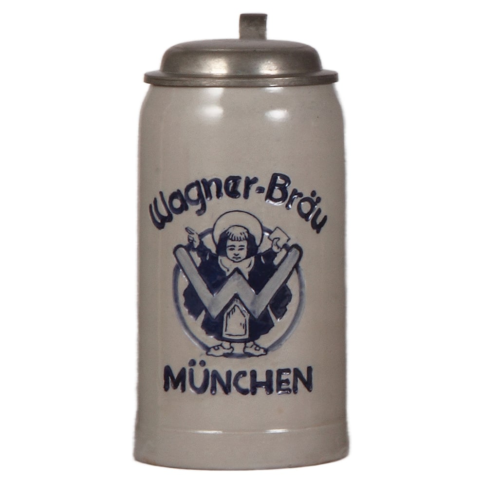 Brewery stein, 1.0L, Wagner-Bräu, München. (1 of 4)