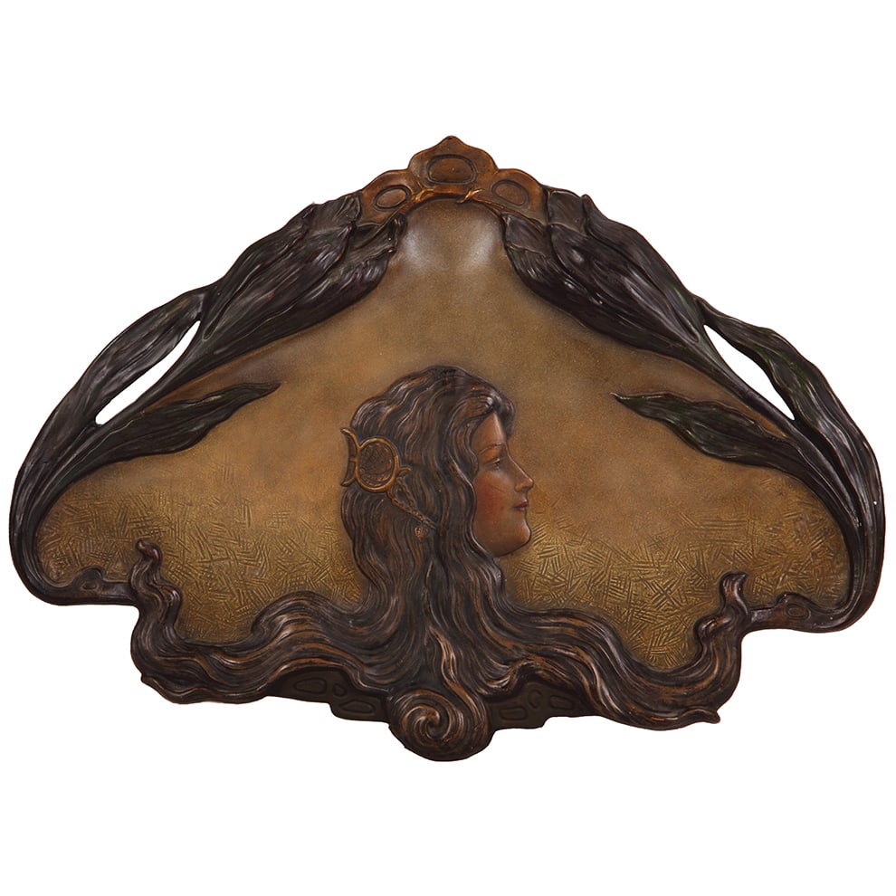 Terra cotta plaque, 18.5" x 13.3", made by B. Bloch. (1 of 1)