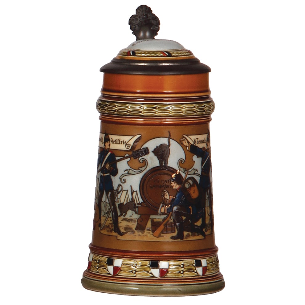 Mettlach stein, .5L, 2030, etched. (1 of 4)