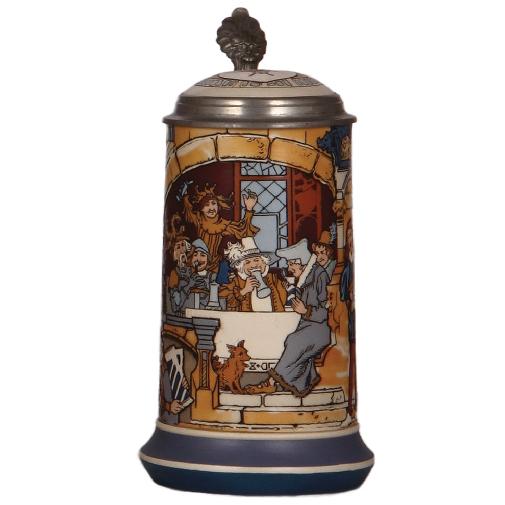 Mettlach stein, .5L, 2778, etched. (1 of 4)