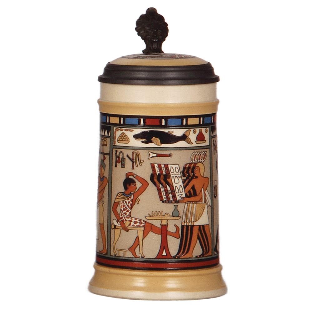 Mettlach stein, .5L, 2583, etched. (1 of 4)