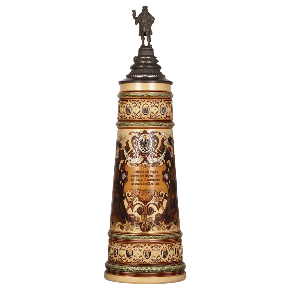 Mettlach stein, 7.0L, 1161. (1 of 5)