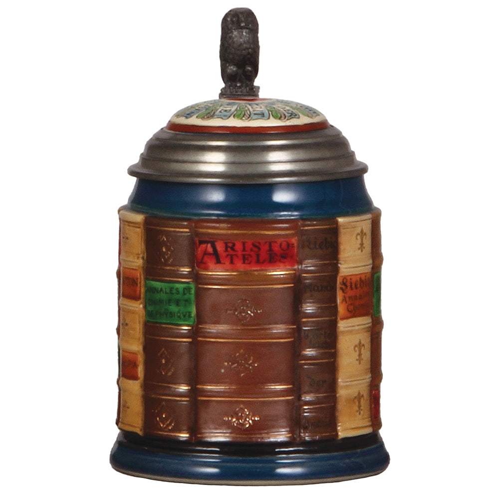 Mettlach stein, .5L, 2001E, Natural Science Book stein. (1 of 4)