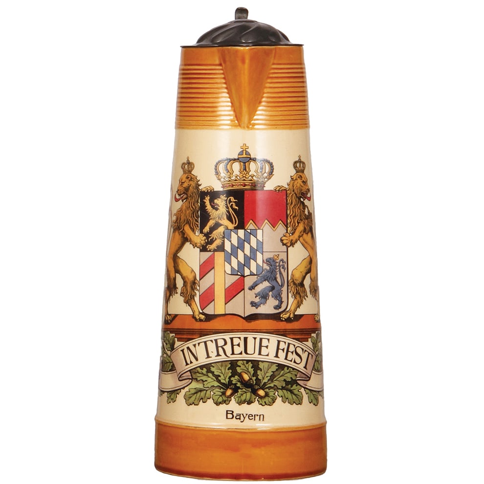 Mettlach stein, 3.2L, 1290C[2893], PUG, Bayern. (1 of 3)