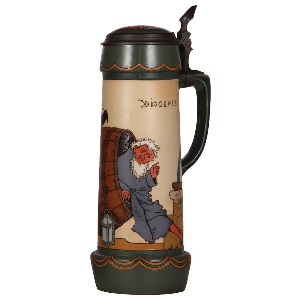 Mettlach stein, 3.0L, 3099, etched. (1 of 3)
