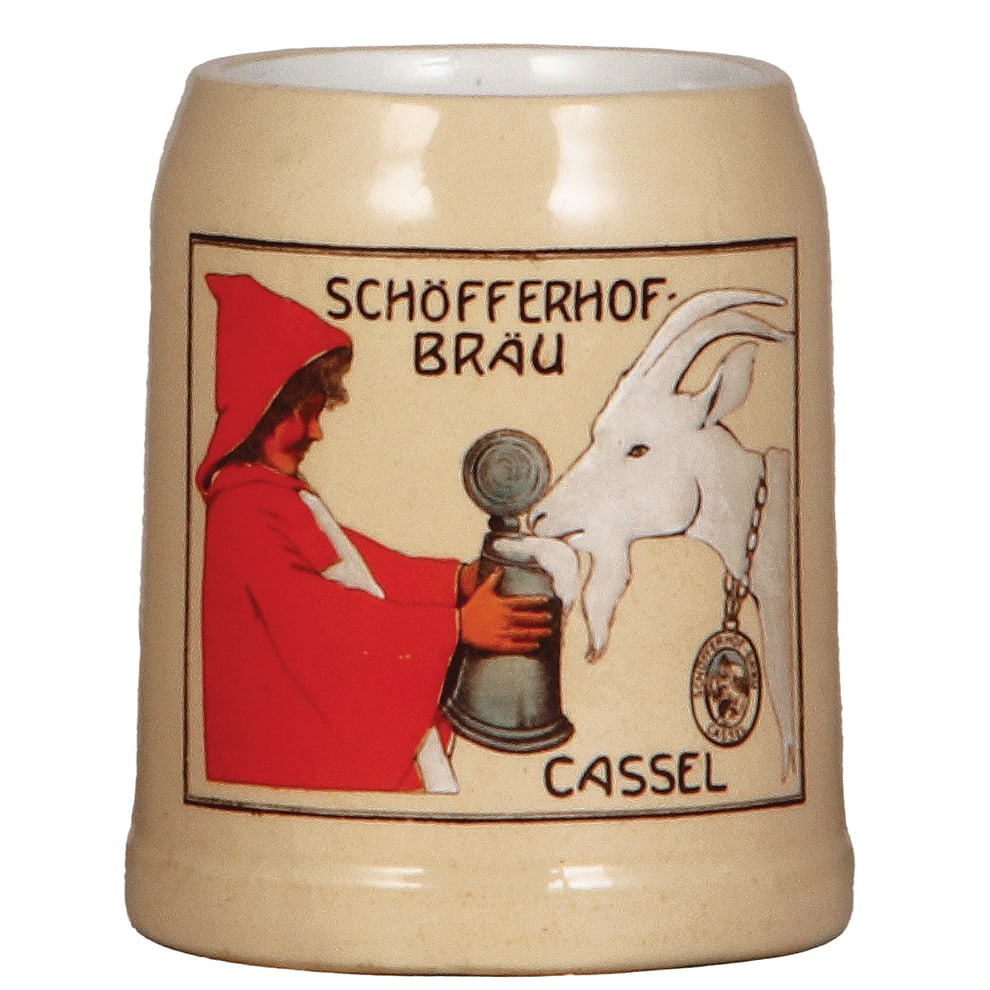 Mettlach mug, .4L, 1526, Schöfferhof-Bräu. (1 of 3)