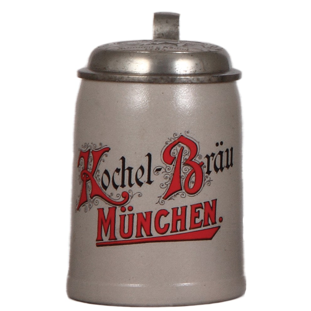 Brewery stein, stoneware, 4L, Kochel-Bräu, München. (1 of 4)