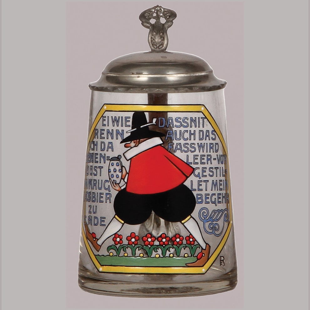Franz Ringer glass stein, .5L. (1 of 3)