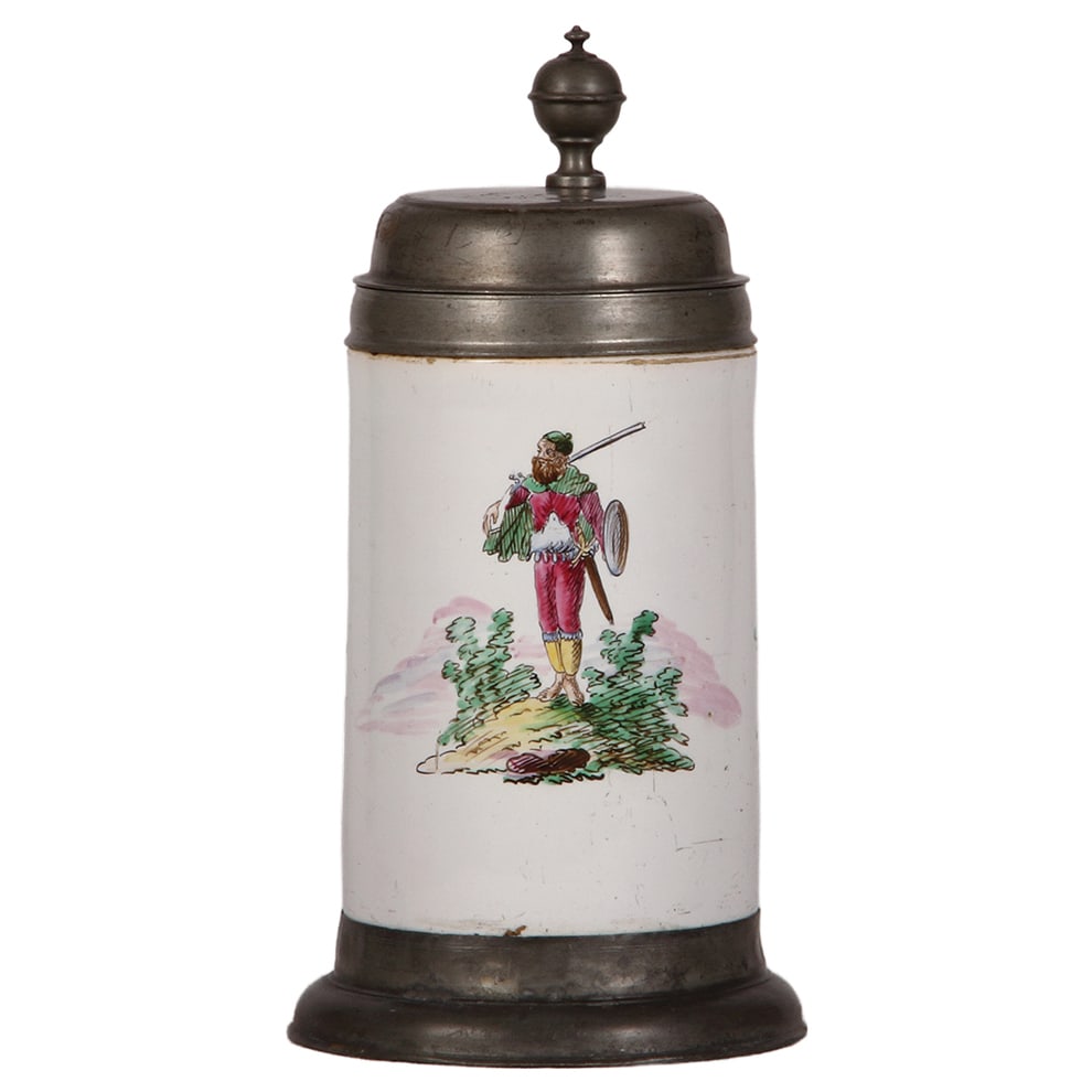 Faience stein, Proskauer Walzenkrug. (1 of 6)