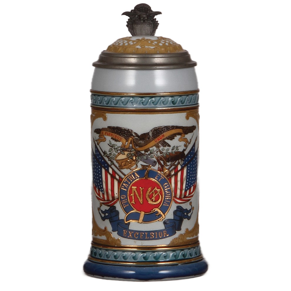Mettlach stein, .5L, 2238, etched. (1 of 4)