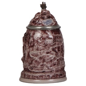 Character stein, .5L, stoneware, Zugspitze Mountain.
