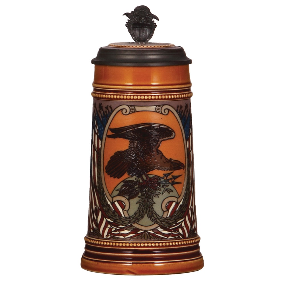 Mettlach stein, .5L, 3135, etched. (1 of 4)