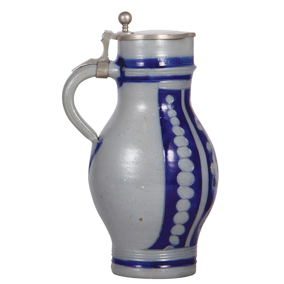 Pottery & stoneware steins, three. - 10