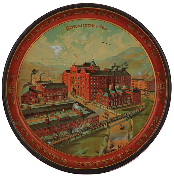 E. Robinsons Sons Pilsener advertising tray (1 of 2)