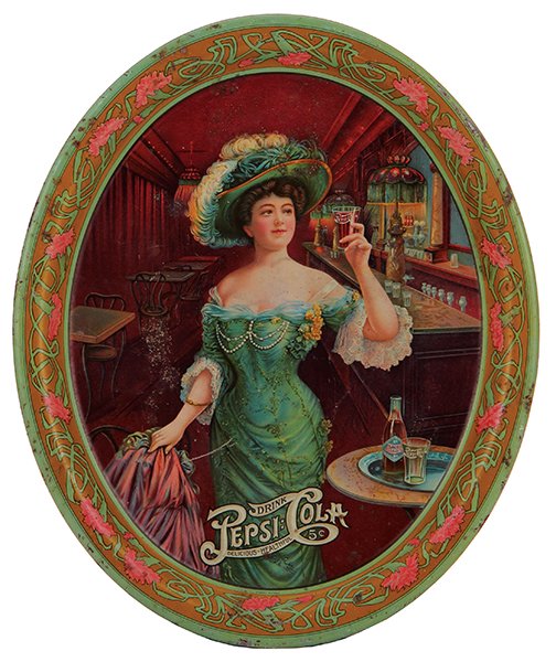 Drink Pepsi Cola advertising tray (1 of 2)