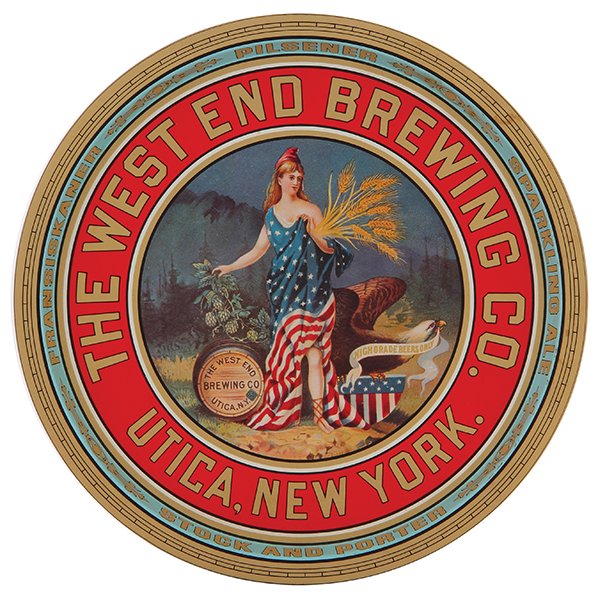 The West End Brewing Co. advertising tray (1 of 2)