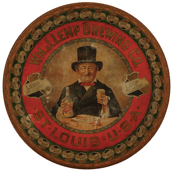 Wm. J. Lemp Brewing Co. advertising tray (1 of 2)