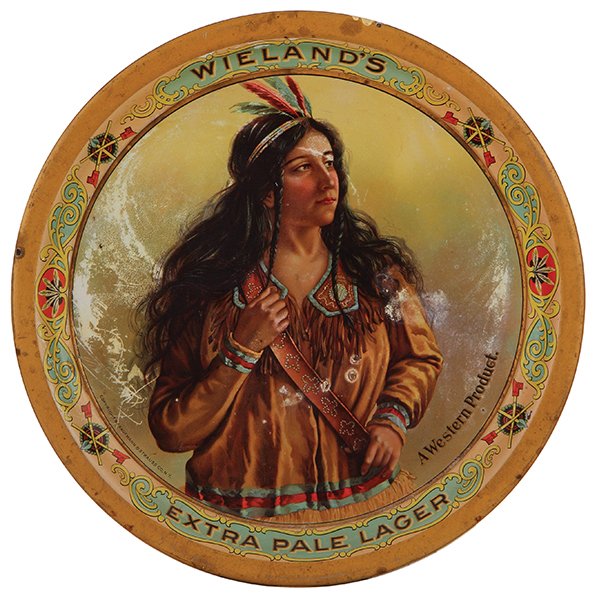 Wieland's Extra Pale Lager advertising tray (1 of 2)