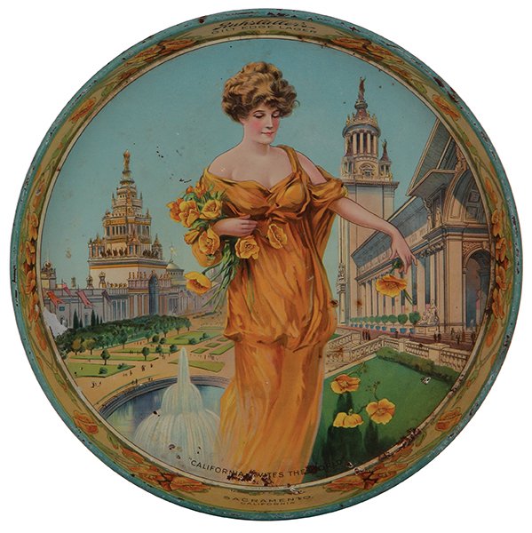 Ruhstaller's Gilt Edge Lager, advertising tray (1 of 2)