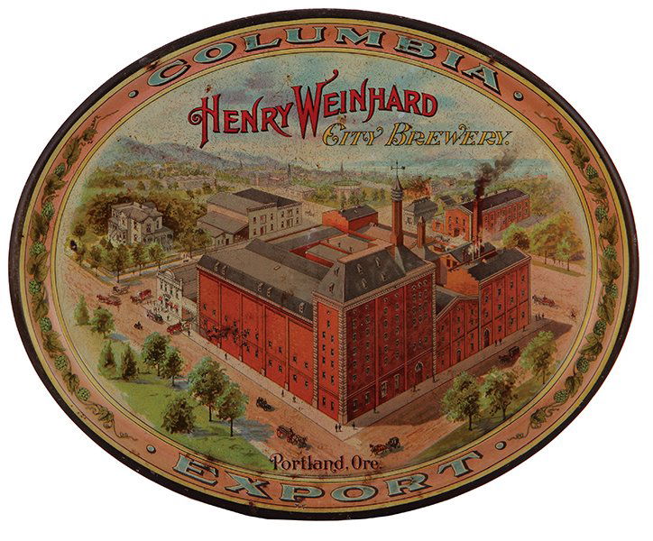 Henry Weinhard City Brewery advertising tray (1 of 2)
