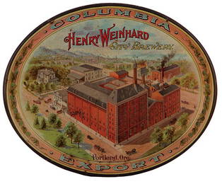 Henry Weinhard City Brewery advertising tray