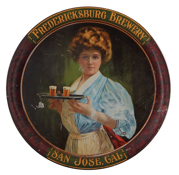 Fredericksburg Brewery,  advertising tray (1 of 2)