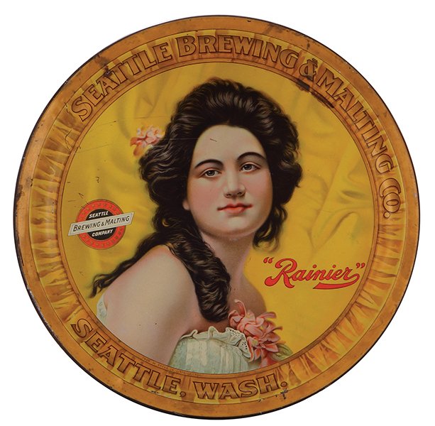 Seattle Brewing & Malting Co. advertising tray (1 of 2)
