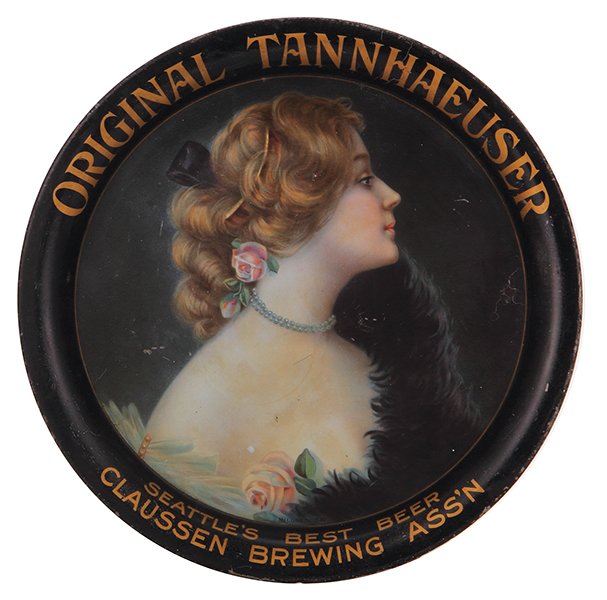 Claussen Brewing Assn advertising tray (1 of 2)