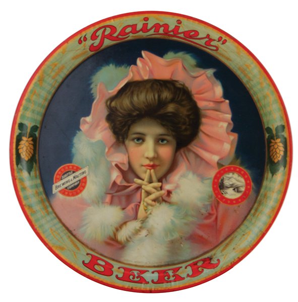 Seattle Brewing & Malting advertising tray (1 of 2)