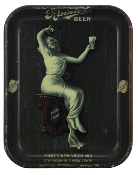 Seattle Brewing & Malting Co. advertising tray (1 of 2)