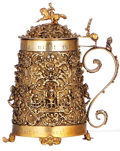Silver tankard, touchmarks, 1800s (1 of 5)