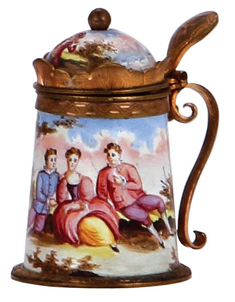 Viennese enameled tankard (1 of 2)