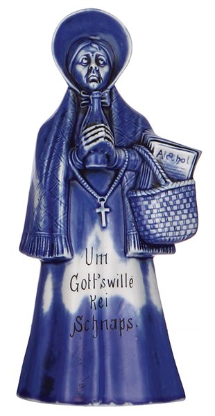 Porcelain bottle, marked Schäfer & Vater (1 of 3)