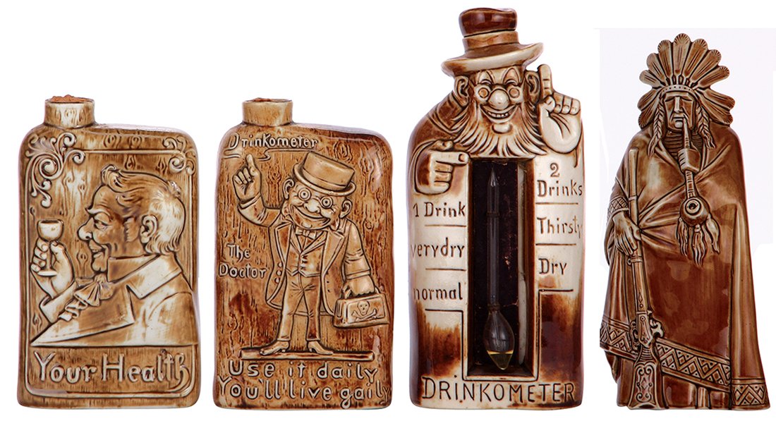 Four flasks & bottle, marked Schäfer & Vater (1 of 2)