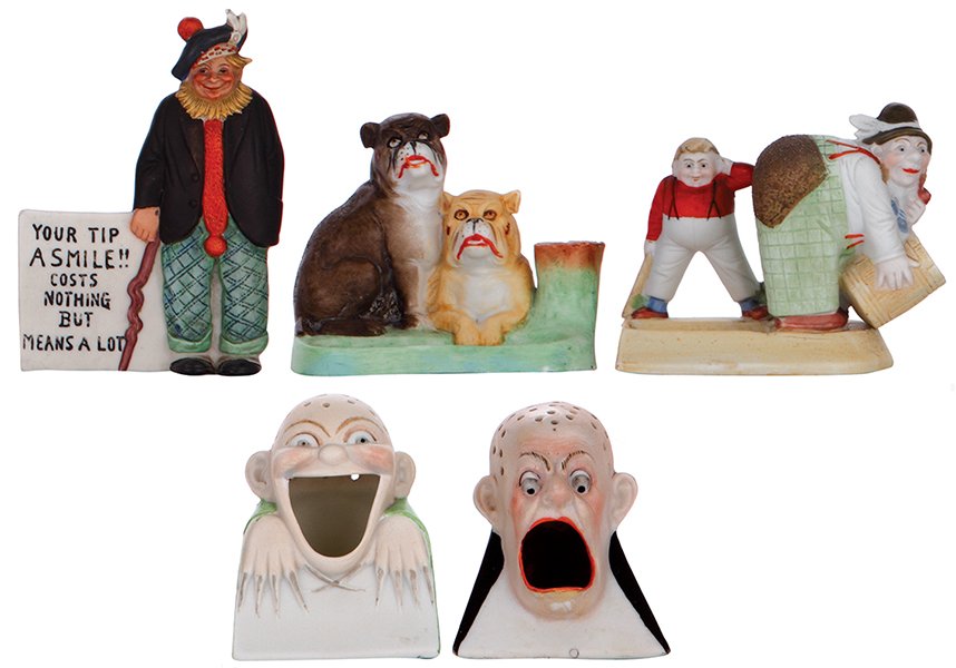 Five figurines, marked Schäfer & Vater (1 of 1)