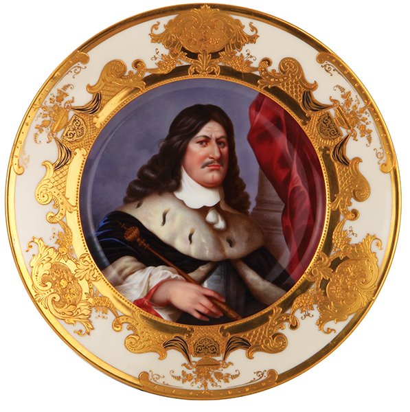 Royal Vienna porcelain plate, Der Grosse Kurfürst (1 of 2)