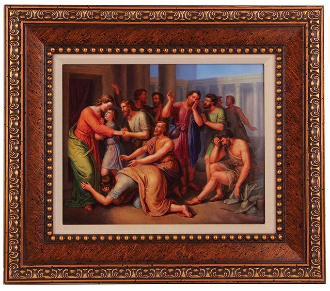 KPM porcelain plaque, classical scene (1 of 2)