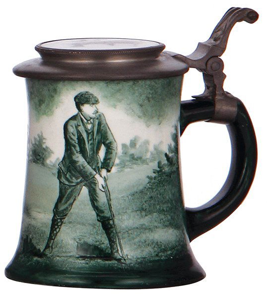 O'Hare Dial porcelain stein, golfer (1 of 4)