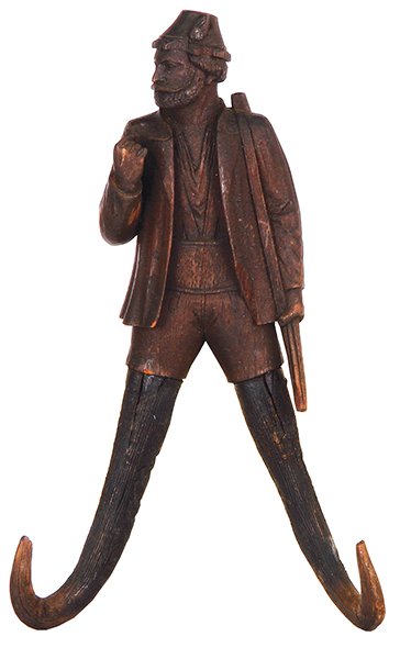 Black Forest clothing hook, Jäger (1 of 2)