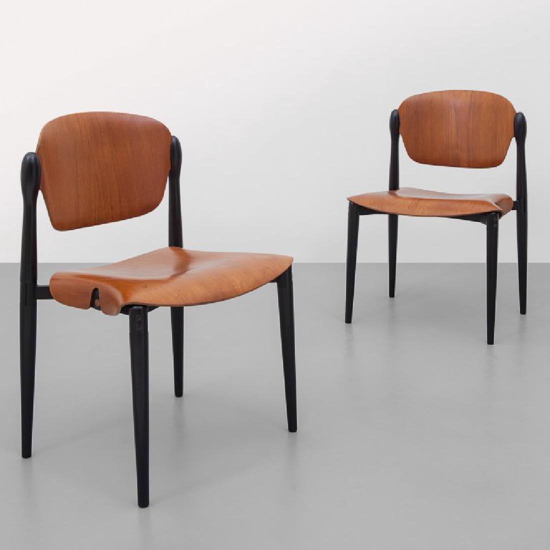 EUGENIO GERLI Due sedie impilabili "S83" per (1 of 1)