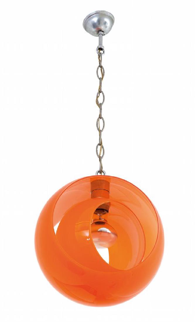 UNA LAMPADA A SOSPENSIONE,  anni '60.  Vetro (1 of 1)