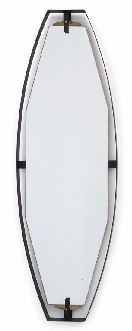 UNO SPECCHIO DA PARETE, anni '60.  Acciaio (1 of 1)