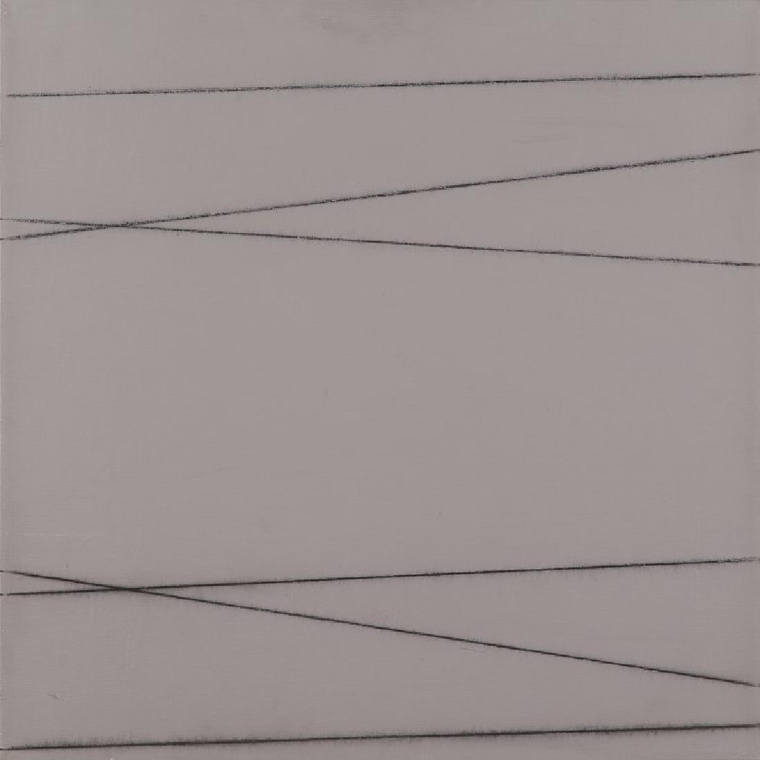 PAOLO COTANI (1940-) Fili battuti XXX12: PAOLO COTANI (1940-) Fili battuti XXX12 2009 olio su tela cm 60x60 firmato e datato sul retro sul retro: etichetta e timbro di LAC, Lagorio Arte Contemporanea, Brescia autentica su foto dell'Associazi