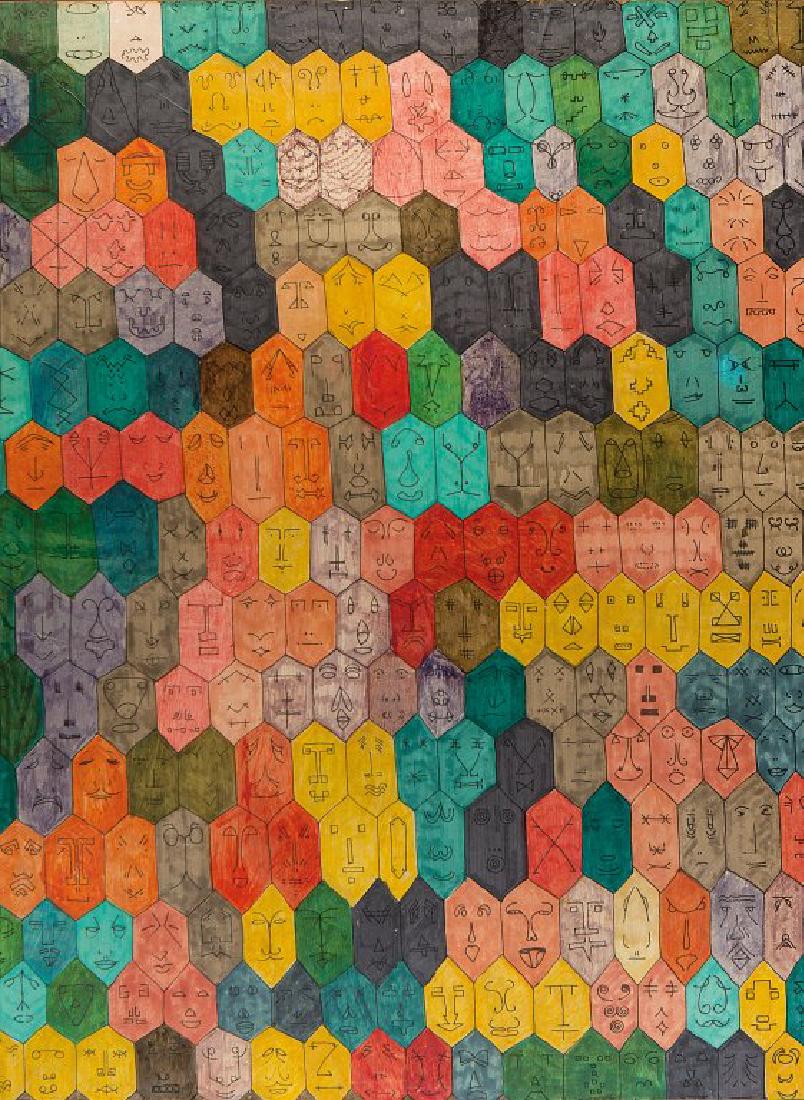 ALIGHIERO BOETTI (1940-1994)  Faccine (1 of 3)