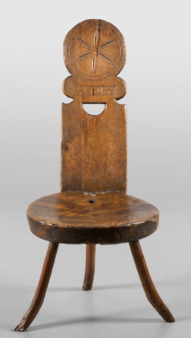 Grande sgabello valdostano d.to 1841 (1 of 2)