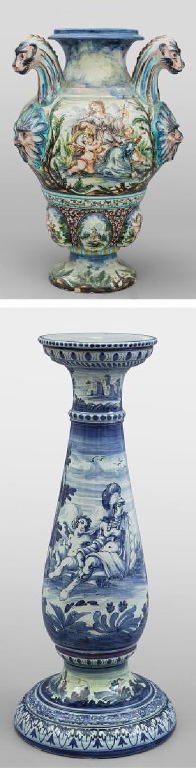 Colonna portavaso in ceramica di Savona (1 of 3)