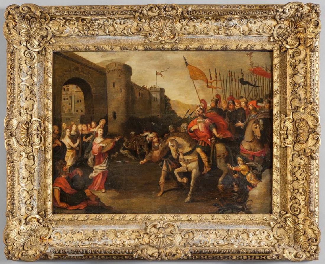 Scuola fiamminga sec.XVII "L'entrata del (1 of 1)