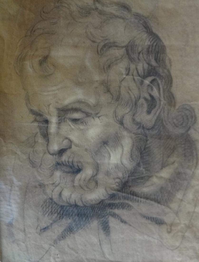 "Testa di uomo" disegno a matita, (1 of 1)