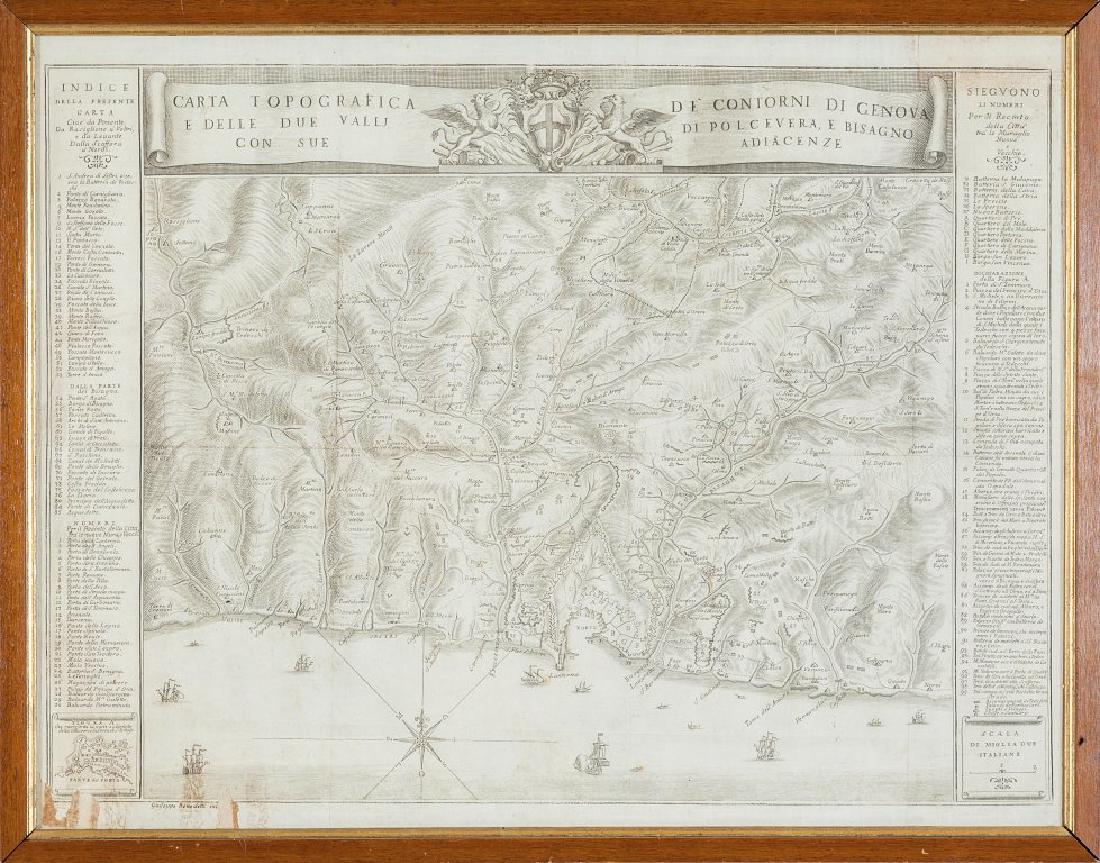 Carta topografica dei contorni di Genova e delle (1 of 1)